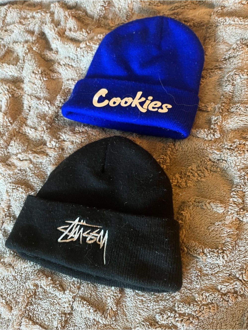 Cookies and Stussy beanie $25 for each